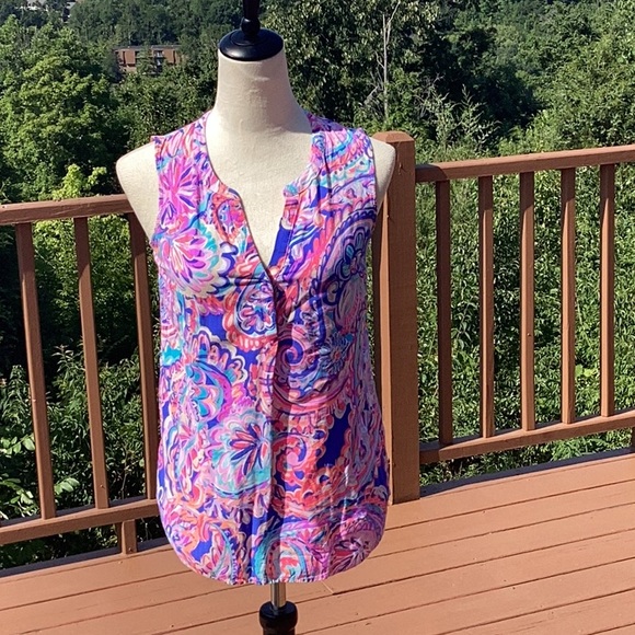 Lilly Pulitzer bright fun tank - Picture 1 of 7